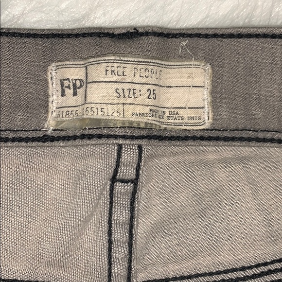 Free People Grey Denim Jeans 👽 - Picture 5 of 7